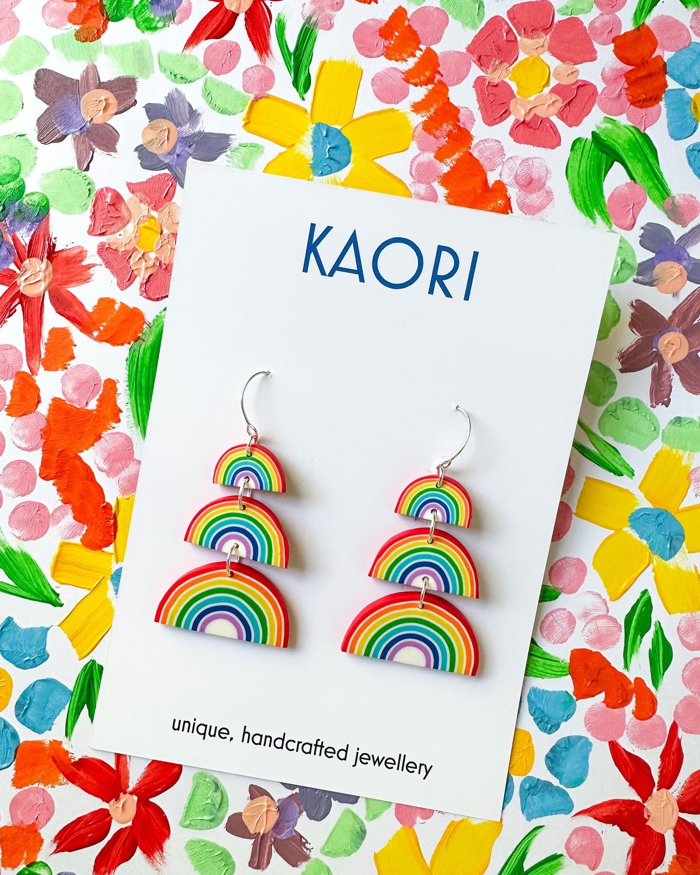 Rainbow Hook Earrings