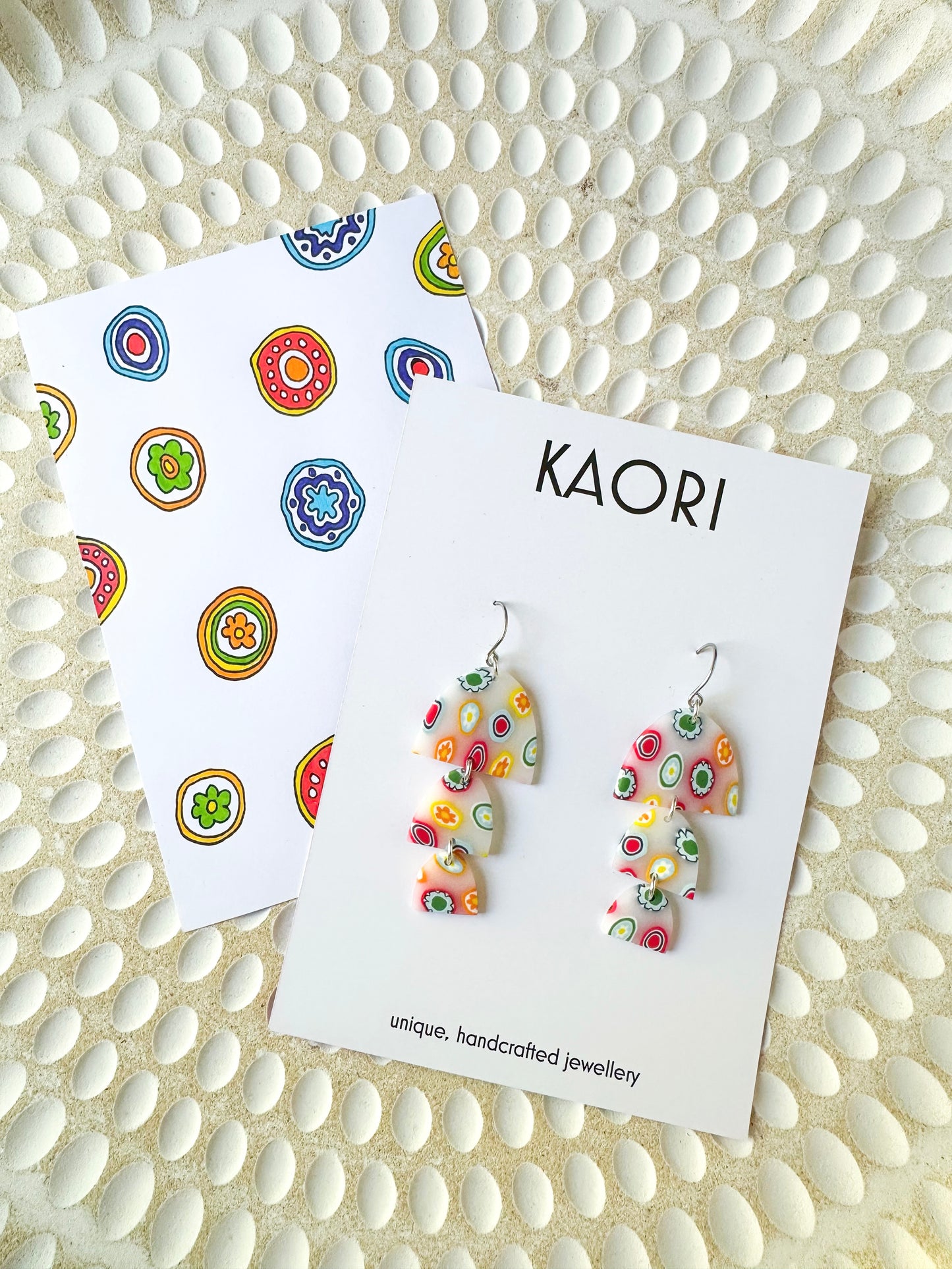 Millefiori Translucent Cascade Earrings