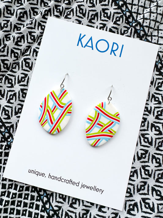 Crossing stripes Earrings